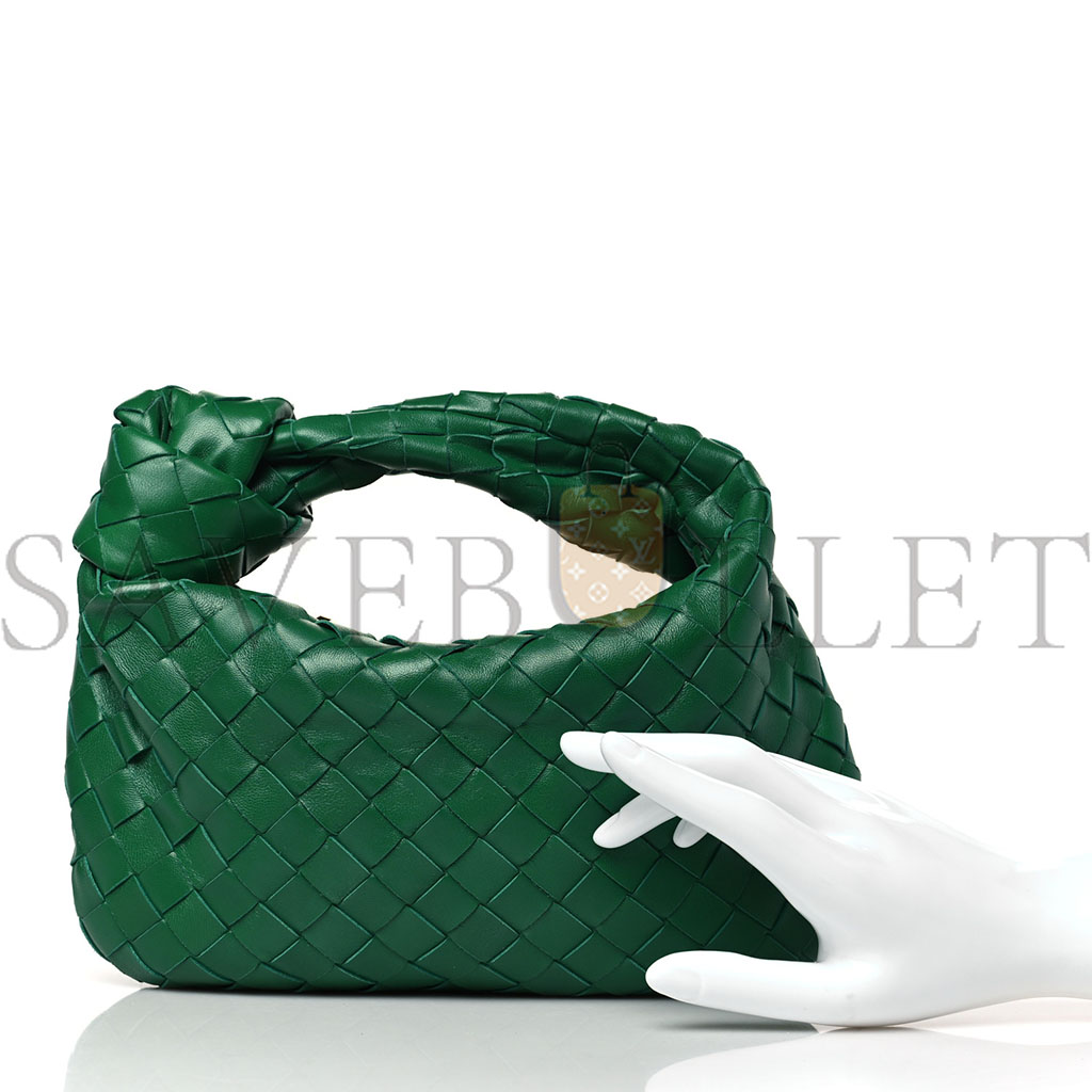 BOTTEGA VENETA NAPPA INTRECCIATO MINI JODIE RACING GREEN (25*14*8cm)